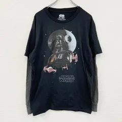 STAR WARS　スターウォーズ　Disney　ダース・ベイダー　長袖Tシャツ/ロンT　キャラクターT　黒　ブラック　XLサイズ　古着【値引き交渉OK！】のサムネイル