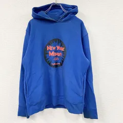 Lafayette　ラファイエット　LOGO 2TONE HOODIE　スウェットパーカー/フーディー　青　ブルー　Lサイズ　古着【値引き交渉OK！】のサムネイル