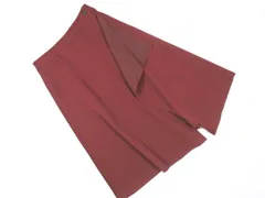 Aquascutum アクアスキュータム ラップ調 ミディ丈 スカート sizeM/ボルドー ■■ レディースのサムネイル