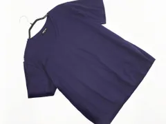 COMME CA ISM コムサイズム Vネック Tシャツ sizeS/紺 ■◆ メンズのサムネイル
