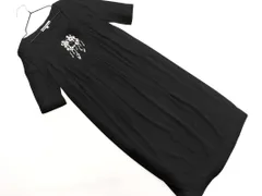 JUNKO SHIMADA ジュンコシマダ ビジュー Iライン ワンピース size38/黒 ■◆ レディースのサムネイル