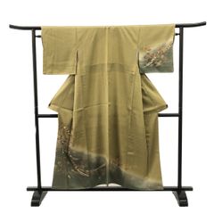 男物大島紬アンサンブル/美品/正絹/こげ茶/適応身長157～162㎝/11302
