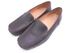 BALLY バリー DELOS デロス ドライビングモカシン 本革 レザー スクエアトゥ ローファー シューズ sizeE35 1/2（22.5ｃｍくらい）/ブラウン ■■ レディースのサムネイル
