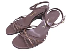 LANCEL ランセル アンクルストラップ ウェッジソール サンダル size23ｃｍ/ブラウン ■◆ レディースのサムネイル