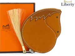 【激レア新品同様】エルメス HERMES アニマルモチーフ ホース ホースヘア 馬 コインケース コインパース 小銭入れ コンパクト財布 ブラウン ポークリセ バレニア クリノラン □I刻のサムネイル