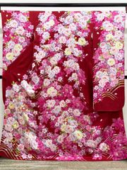 小紋 縫取り 南天 紋意匠 女郎花色 正絹 反物 T7965 小紋 縫取り 南天 紋意匠 女郎花色 正絹 反物 T7965 - メルカリ