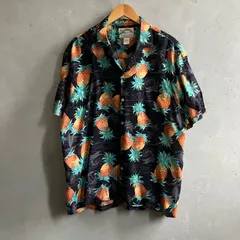 PARADISE FOUND アロハシャツ 半袖シャツ 開襟シャツ パイナップル レーヨン ハワイ製のサムネイル