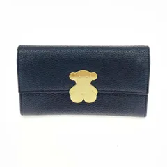TOUS トウス 二つ折り長財布  クマ/レザー    ブラック レディース / 240001212069のサムネイル
