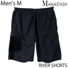 【USED／メンズM】MANASTASH リバーショーツ ブラックのサムネイル