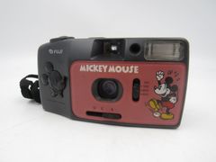 かわいい赤ミッキーマウス ディズニーカメラフジフィルムレトロ電池