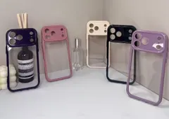 クリア × カラーフレーム iPhone ケース カメラ保護 全 5 色のサムネイル