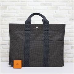 正規品 エルメス エールライン MM トートバッグ カデナ付き 極美品】エルメス 新型エールライン MM グレー トート カデナ＆鍵付