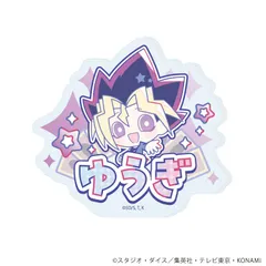 【新品】遊☆戯☆王デュエルモンスターズ Design produced by Sanrio おなまえプレートバッジ 02 武藤遊戯 コラボイラスト【正規品】のサムネイル