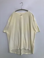 SUNNY SPORTS サニースポーツ Tシャツ/カットソー M アイボリー 無地 ミドル丈 半袖 ヘンリーネック メンズのサムネイル
