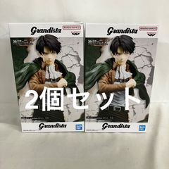 미개봉 진격의 거인 Grandista 리바이 피규어 2개 세트 SF7069 c101