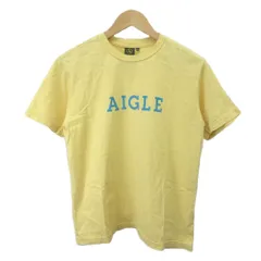 エーグル AIGLE Tシャツ S 黄 イエロー ロゴプリント 半袖 /RN ■ECC006のサムネイル