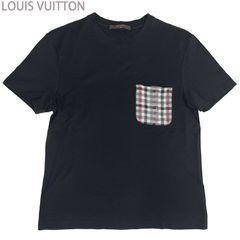 LOUIS VUITTON ルイ・ヴィトン　サークルLV刺繍Tシャツ 中古】LOUIS VUITTON ルイ・ヴィトン LVサークルロゴ刺繍 クルーネック