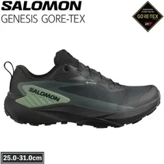 サロモン ジェネシスゴアテックス SALOMON GENESIS GTX BLACK/AGAVE GREEN/URBAN CHIC トレラン ランニング トレッキングのサムネイル