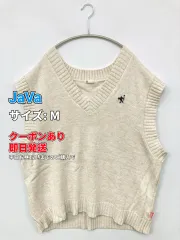 JaVa ジャバ ベスト M アイボリー ワンポイント レディースのサムネイル