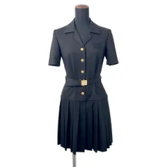 ミュウミュウ ワンピース ミニシャツドレス プリーツ レディースサイズ36 MF5621 Miu Miu トップス 黒のサムネイル