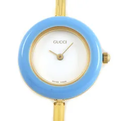 グッチ GUCCI 腕時計 チェンジベゼル 11/12.2 マルチカラーベゼル 全12色 ホワイト文字盤 GP クオーツアナログ 【中古】のサムネイル