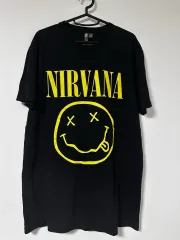 ASOS NIRVANA(ニルヴァーナ) スマイル 半袖Tシャツ ブラックのサムネイル