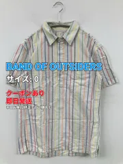 BAND OF OUTSIDERS シャツ/ブラウス 0 スカイブルー コットン ストライプ柄 ミドル丈 半袖 レギュラーカラー メンズのサムネイル