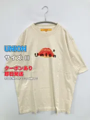 UNION ユニオン Tシャツ/カットソー Ⅲ アイボリー 前面プリント ブランドロゴ ミドル丈 半袖 クルーネック(丸首) メンズ レディースのサムネイル