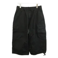 ハフ HUF カーゴパンツ M 黒 ブラック クロップド丈 ワイドシルエット ドローストリング裾 /NP ■GY04のサムネイル