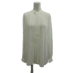 エンポリオアルマーニ EMPORIO ARMANI シャツ ブラウス 40 白 ホワイト スタンドカラー ピンタック 長袖 BNC10T B2300 /KK ■GY19のサムネイル