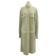 Sマックスマーラ 'S Max Mara ロングカーディガン ウール カシミヤ混 L ベージュ グレー リブ 長袖 スタンドカラー /YU ■GY19のサムネイル