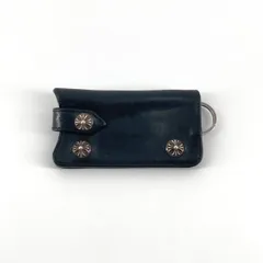 CHROME HEARTS（クロムハーツ） クロスボタン レザー キーケース ブラックのサムネイル