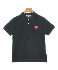 美品】PLAY COMME des GARCONS ポロシャツ ブラック S - メルカリ