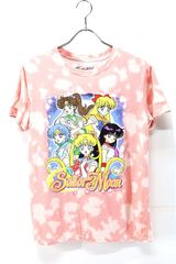 Used 00s Sailor Moon Pink Tie Dye Official Graphic T-Shirt Size M 헌 옷