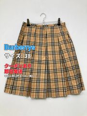 極美品✨バーバリーズ ウールプリーツスカート ノバチェックグレー 9AB
