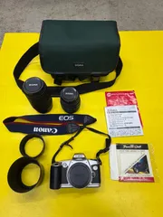 【動作未確認】Canon EOS Kiss フィルムカメラ / SIGMA ダブルズームレンズセット(バッグ・付属品付き)のサムネイル