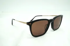 トムフォード サングラス アイウェア Tロゴ金具 ウェリントン スクエア セルフレーム Unisex 黒 ブラック TOM FORD 6980kのサムネイル