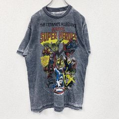 MARVEL 마블 반소매 프린트 T셔츠 회색 그레이 L사이즈 헌옷[가격 인하 교섭 OK!]