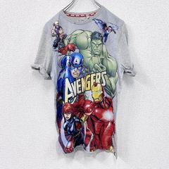MARVEL 마블 어벤져스 반소매 프린트 T셔츠 그레이 회색 170/176 사이즈 헌옷[가격 인하 교섭 OK!]