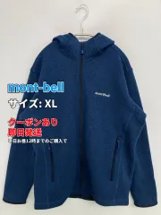 mont-bell モンベル パーカー XL ブルー 無地 ブランドロゴ ワンポイント 刺繍 ジップアップ 長袖 レディースのサムネイル