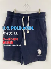 U.S. POLO ASSN. ユーエスポロアッスン スウェットパンツ LL ネイビー 無地 ワンポイント 刺繍 スタンダード レギュラー ウエストゴム・紐 メンズのサムネイル