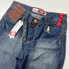 OUTIL ウティ5P ドーナツボタン 濃紺 セルビッチ テーパード デニム