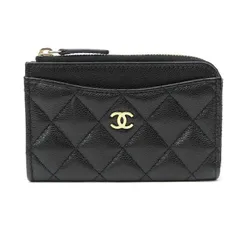 シャネル CHANEL フラグメントケース ミニ財布 マトラッセ コインカードケース AP3179 黒 キャビアスキンのサムネイル