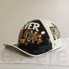 原付ヘルメット 自転車用ヘルメット 半帽 野球帽型 半キャップ ロードバイク 保護帽 バイザー付 四季通用 軽量 ホワイトBOSSのサムネイル