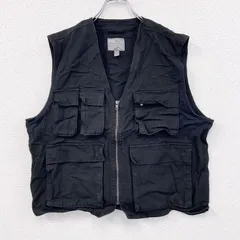 asos　エイソステ　フィッシングベスト　ハンティングベスト　黒　ブラック　XLサイズ　古着【値引き交渉OK！】のサムネイル