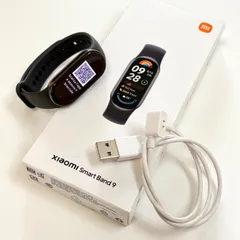 【美品⭐️Xiaomi Smart Band 9】 ブラック　充電器ケーブル　 純正アクセサリーネックレス型ペンダントケース　 各専用元箱付き　 稼働確認済み　 画面表示・タッチ操作ともに正常　 ワンオーナーユーズド品　 AYA0260525001101KNOのサムネイル