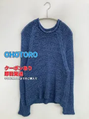 OHOTORO オオトロ ニット/セーター ブルー ナイロン ニット 無地 ミドル丈 長袖 クルーネック(丸首) レディースのサムネイル