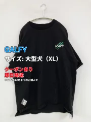 GALFY ガルフィー Tシャツ/カットソー 大型犬（XL） ブラック 前面プリント バックプリント ブランドロゴ ミドル丈 半袖 クルーネック(丸首) メンズ レディースのサムネイル