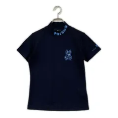 中古 レディース サイコバニー Psycho Bunny 半袖シャツ 1(S) ネイビー 濃紺 モックネックのサムネイル