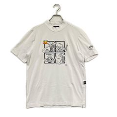 中古 メンズ ピン PING セットアップ L 白 ホワイト 半袖モックネック
